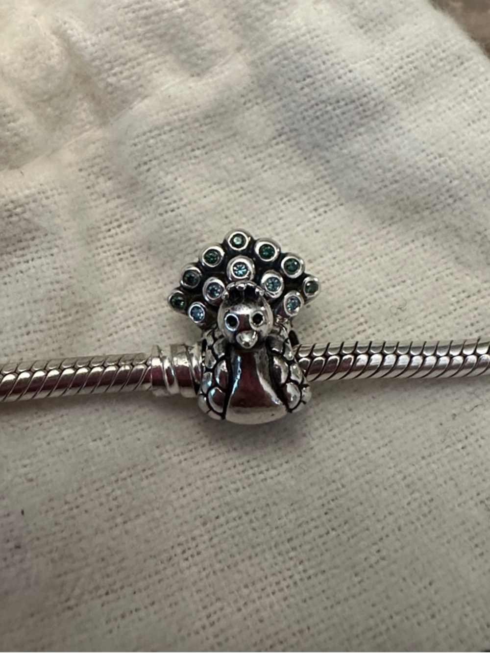 Pandora retired peacock charm